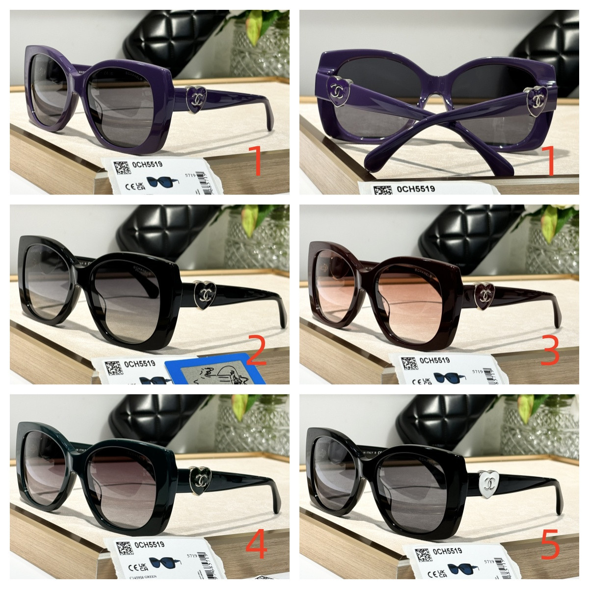 Ch**el Glasses 5519 55-17-140