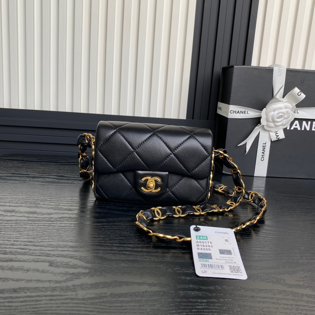 Ch**el Mini Flap Bag 12×16×5cm
