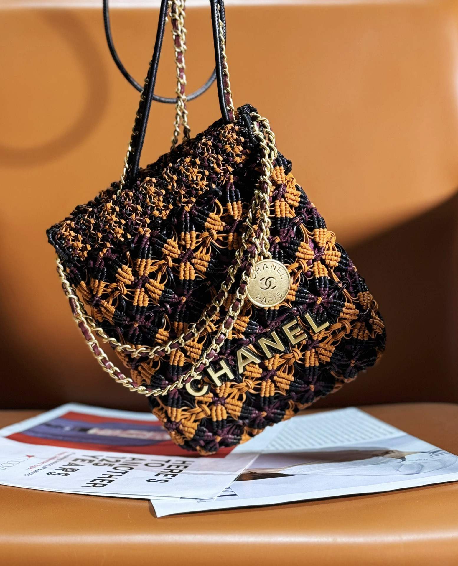 Ch**el 22 mini Handbag 23x18.5x6cm