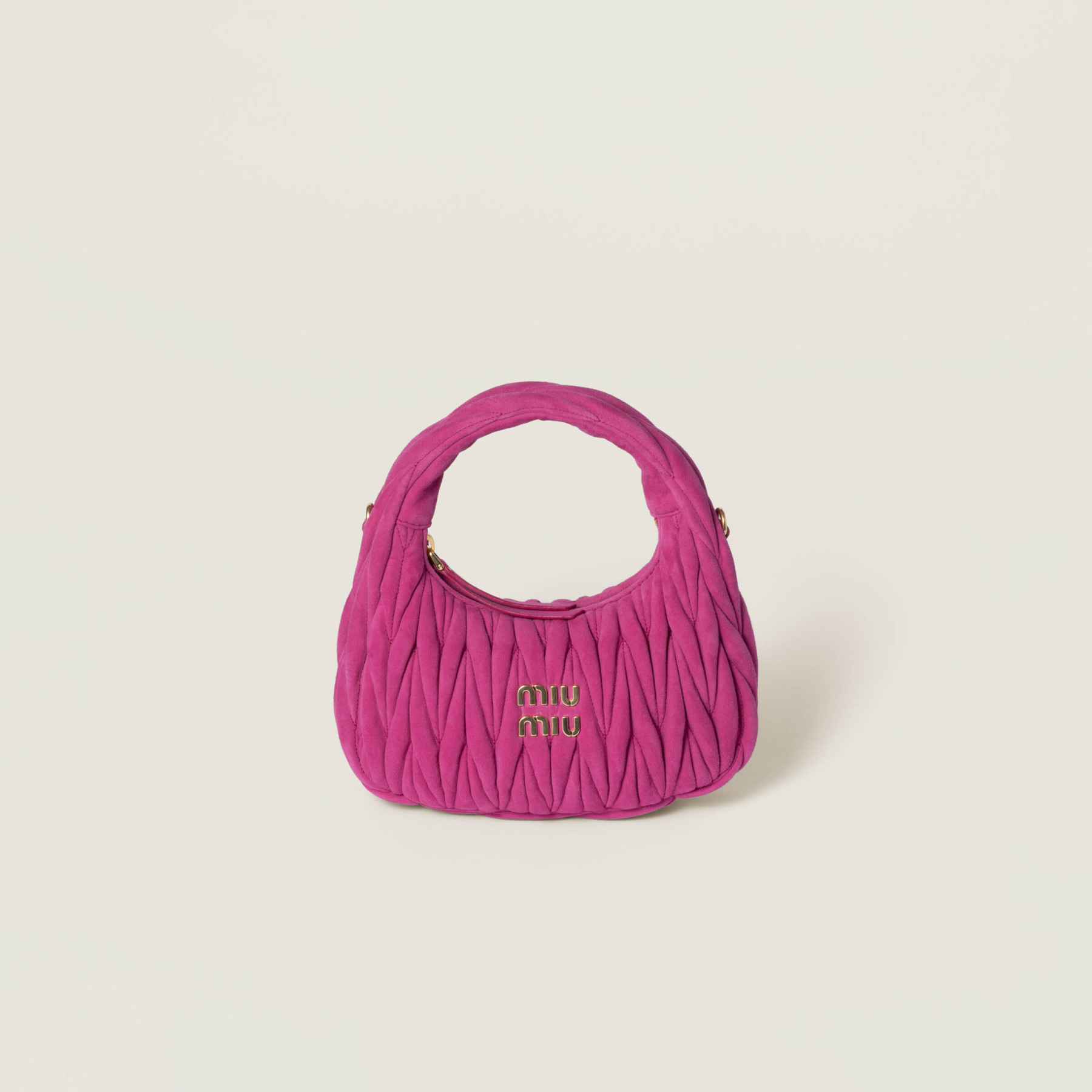 M1v M1v wander matelassé suede bag 17x20x6cm