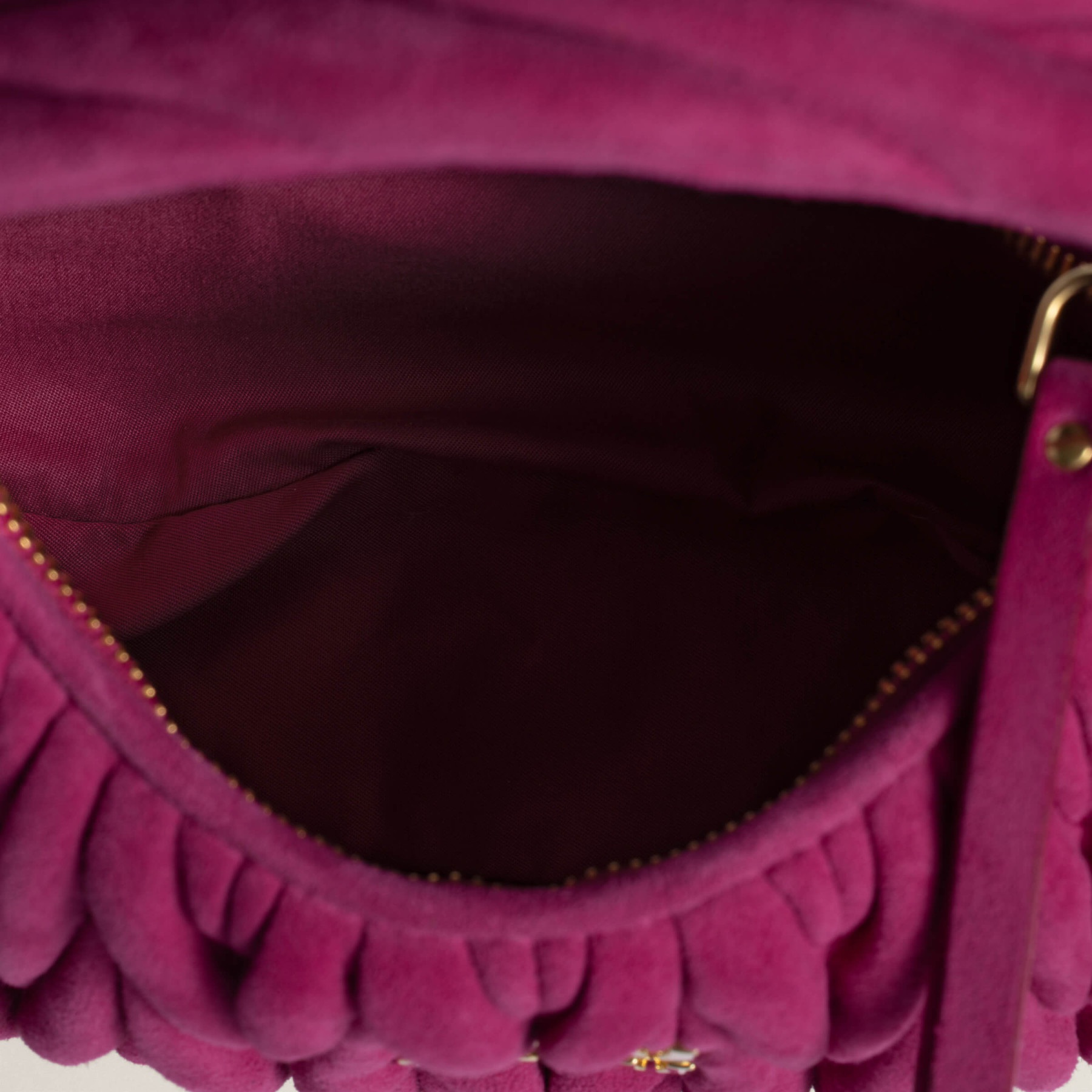 M1v M1v wander matelassé suede bag 17x20x6cm