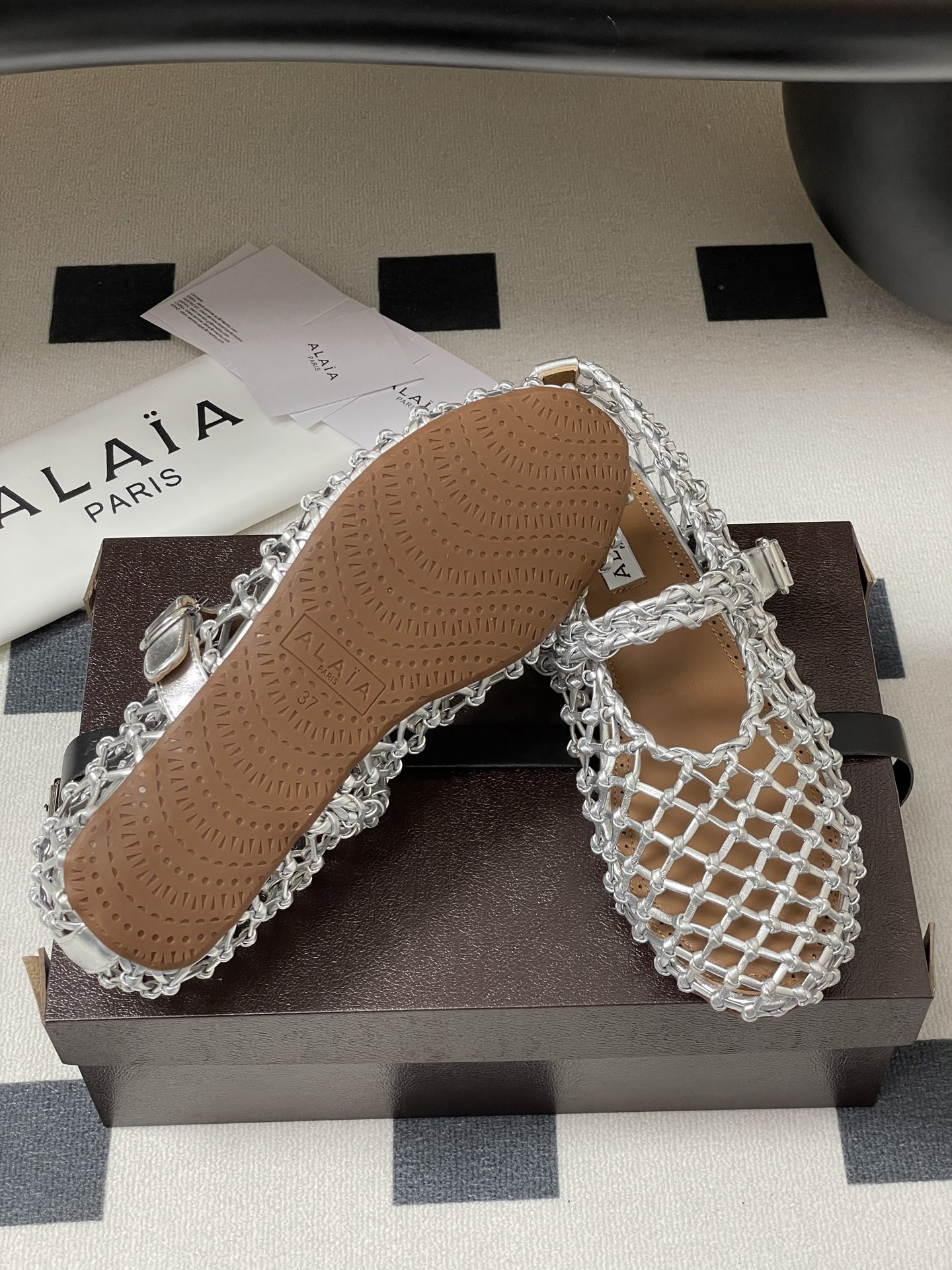 ua alaïa braided ballet flats(cusT0mized size 7-10 days production time)