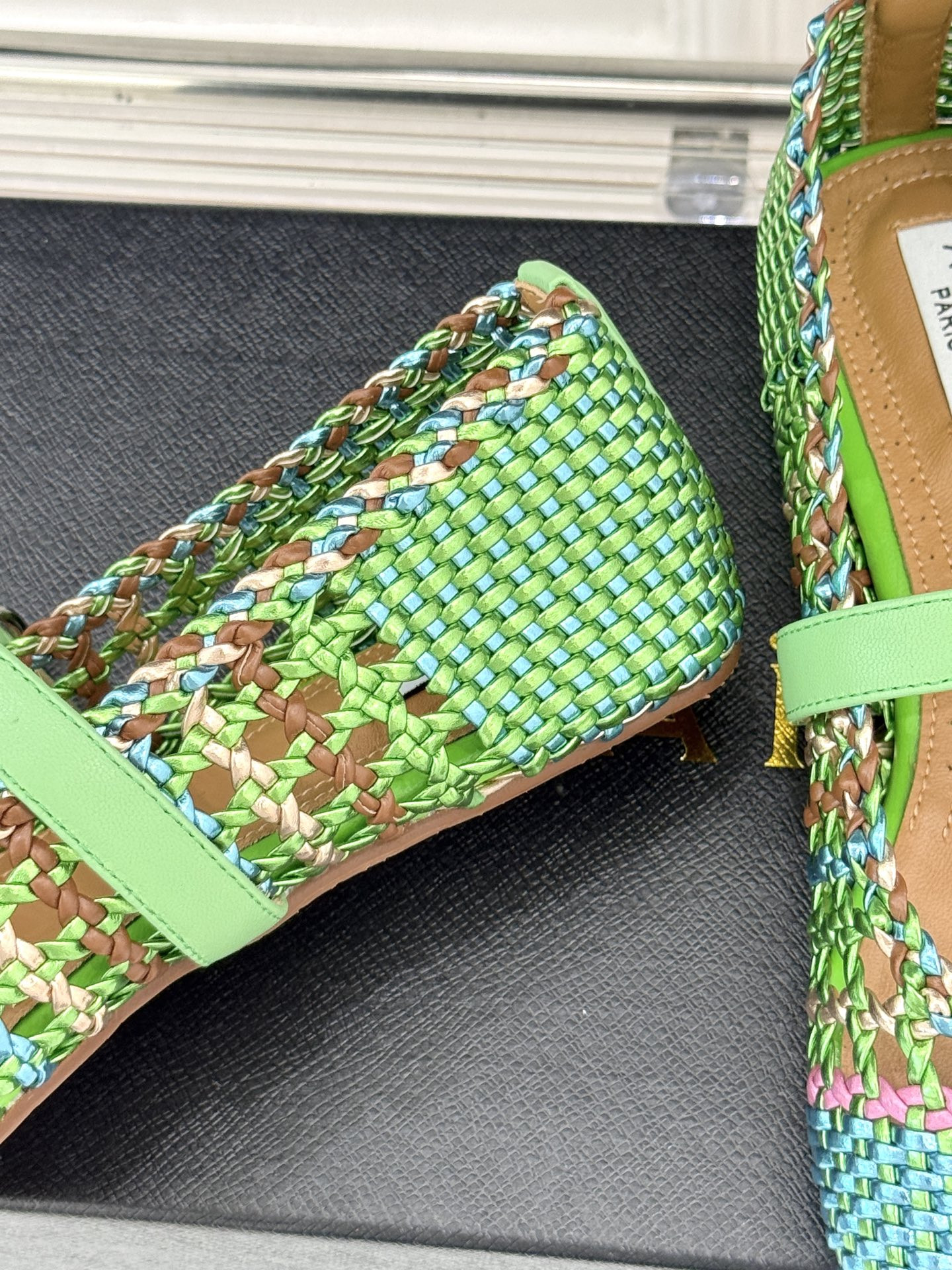 ua alaïa hollow woven mary jane flats(cusT0mized size 7-10 days production time)