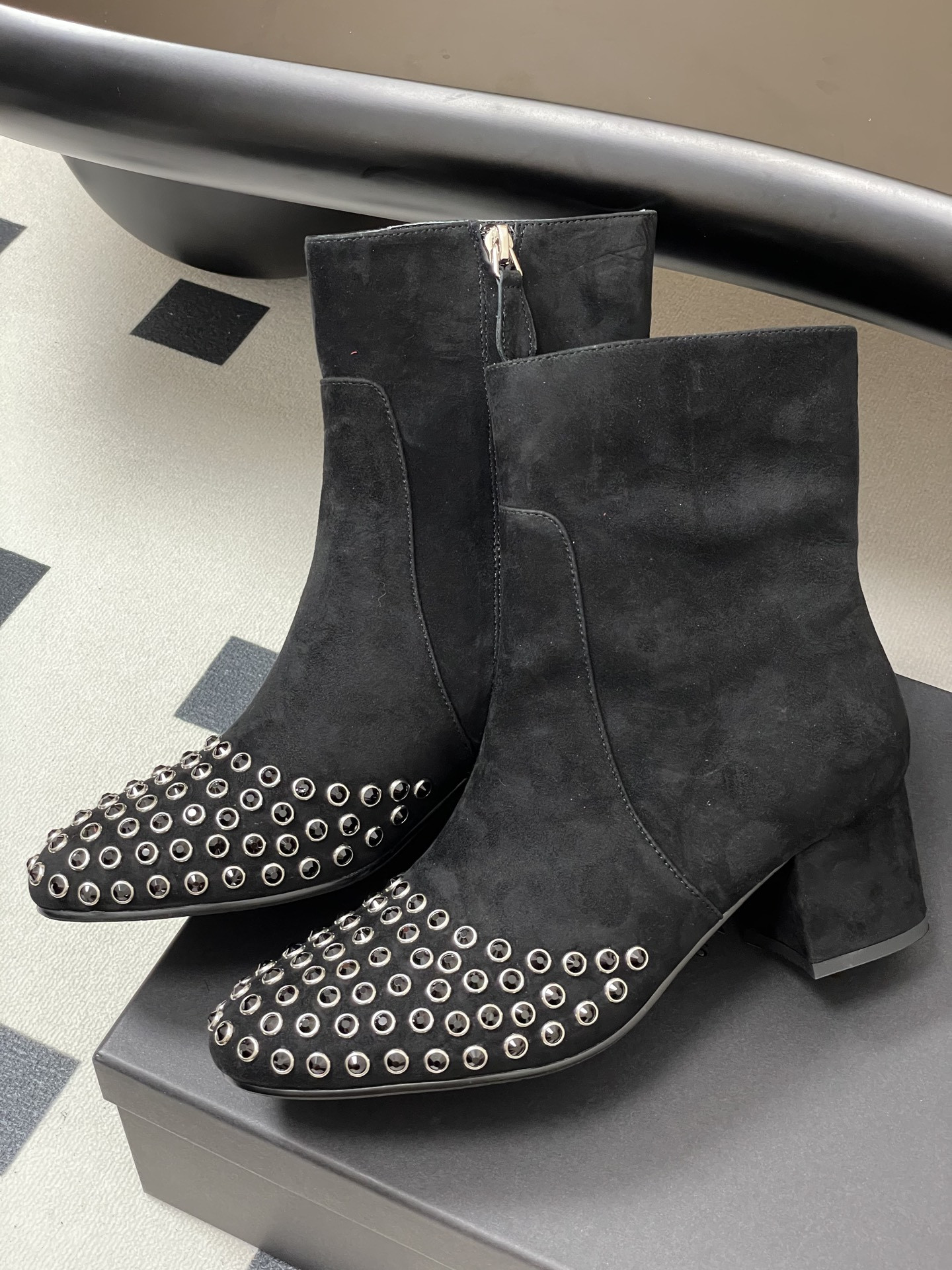 ua a1a1a crystal d1am0nd boots 5.5cm heel(cusT0mized size 7-10 days production time)