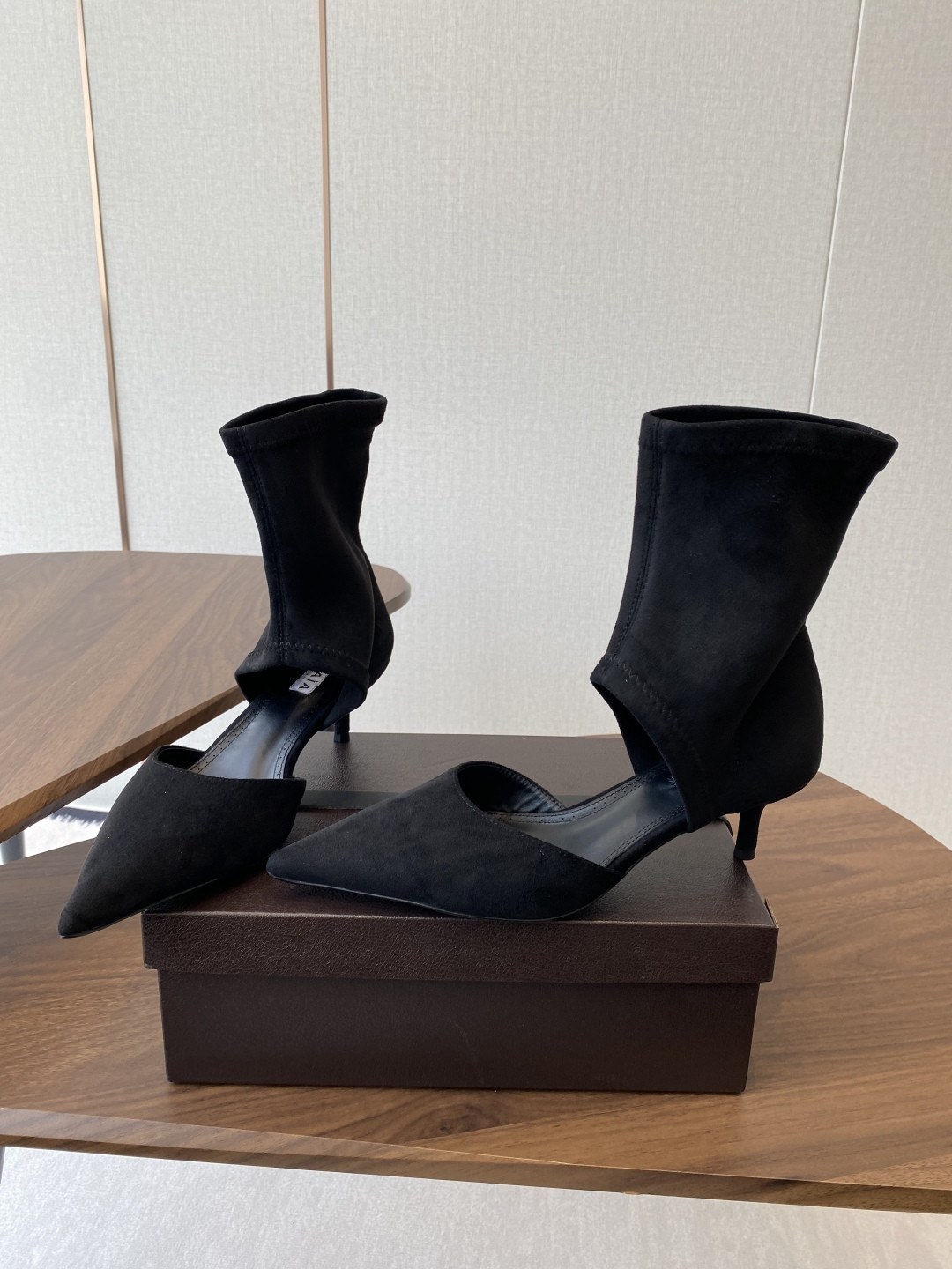 UA A1a1a LOW BOOTS IN STRETCH SUEDE 5.5cm Heel