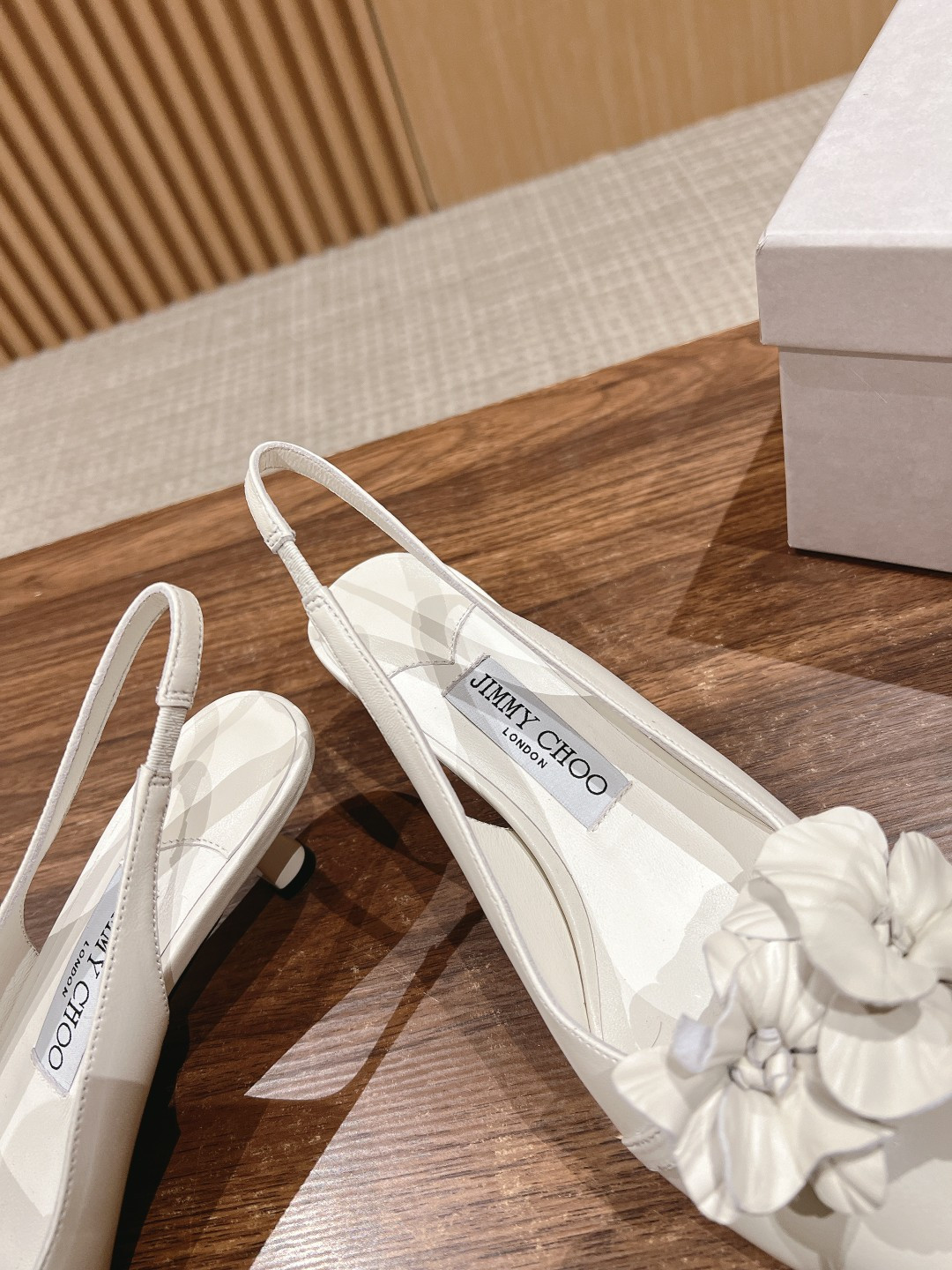 UA J1m*y Ch00 ROSALIA FLOWERS Slingbacks 4.5cm