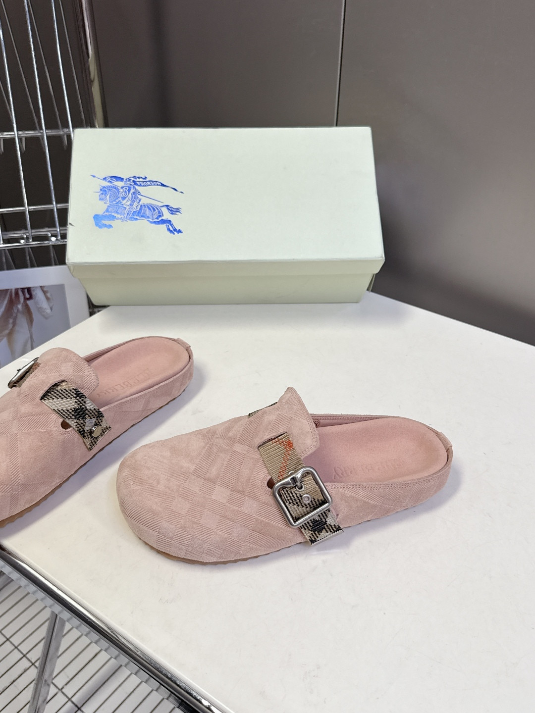 UA Bv*b*rry Check Suede Urchin Clogs