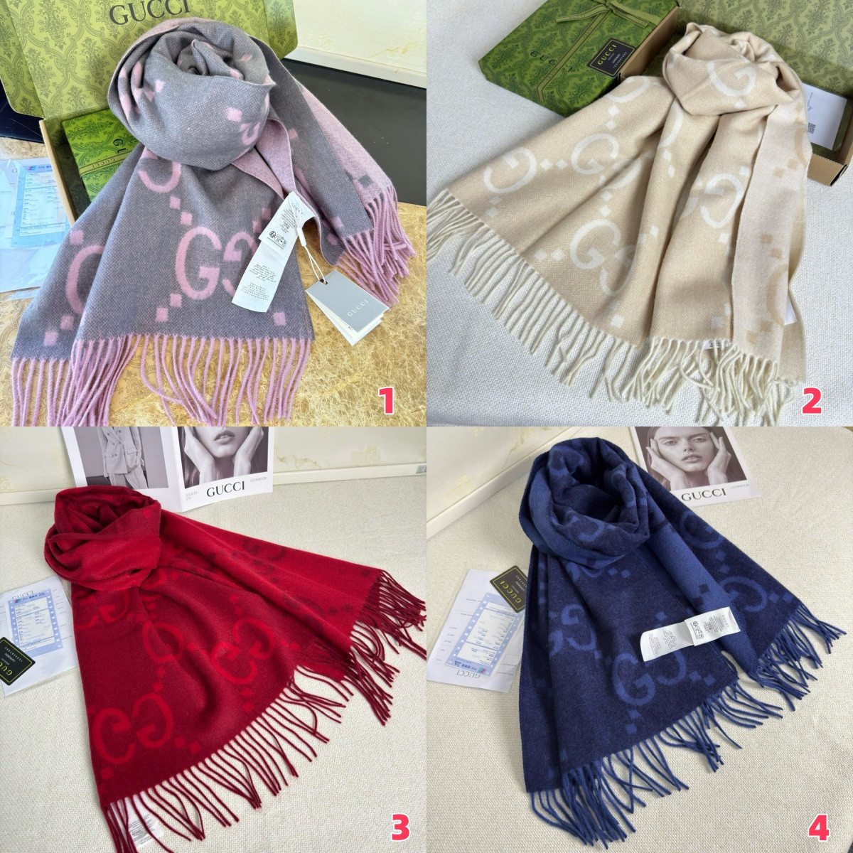 Gvc*1 scarf 45x200cm 100% cashmere