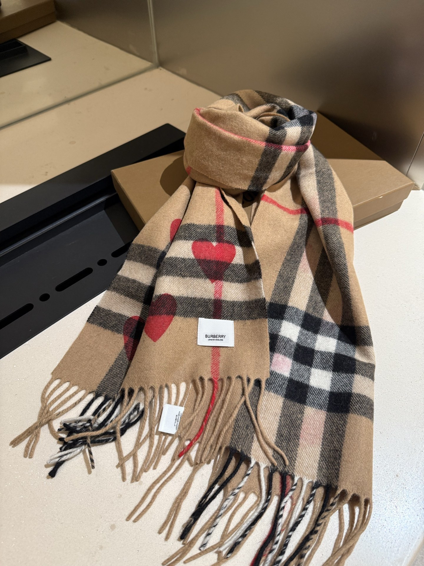 Bv*b*rry scarf 30x180cm