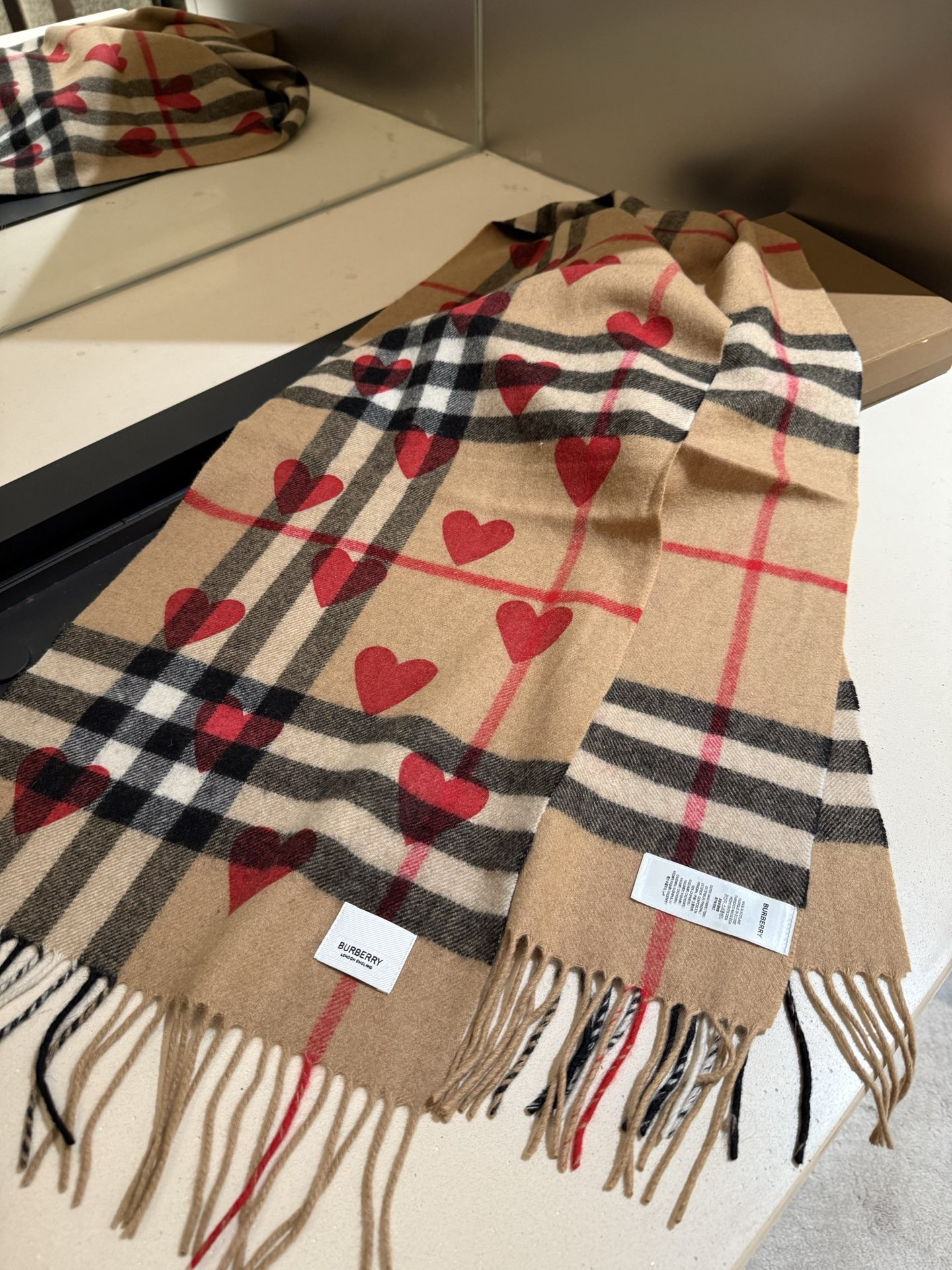 Bv*b*rry scarf 30x180cm