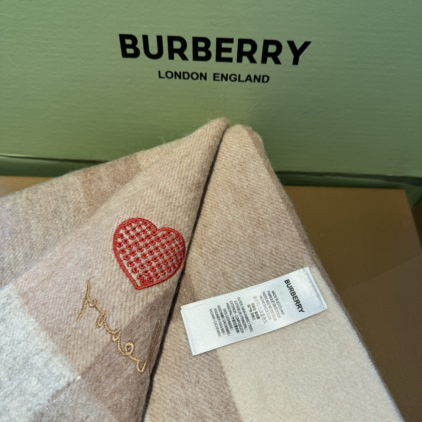 Bv*b*rry scarf 60x180cm 100% lambswool