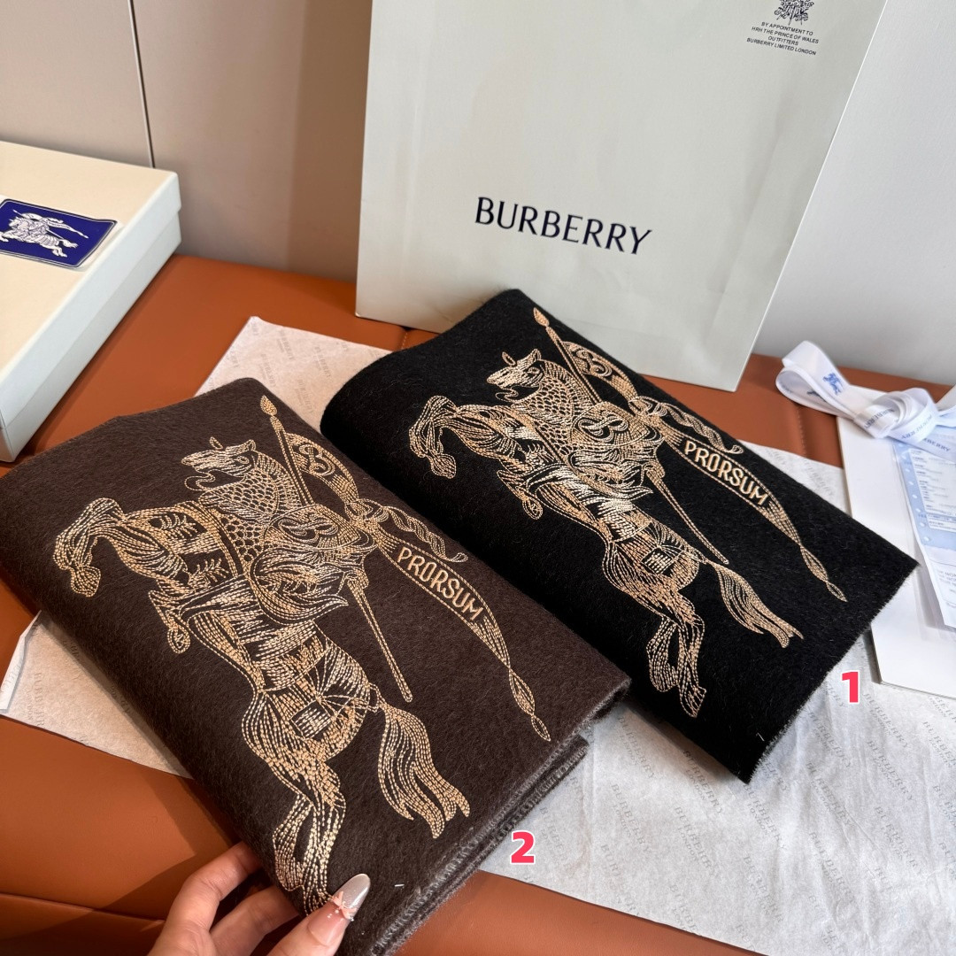 Bv*b*rry Reversible EKD Cashmere scarf 30x200cm 100% lambswool