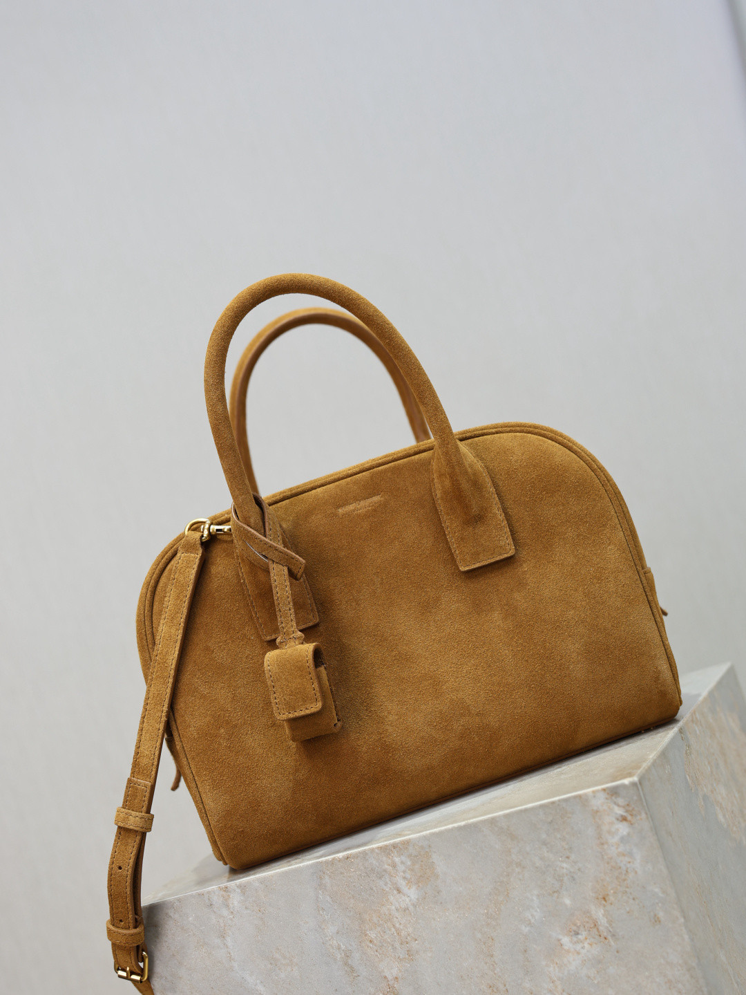 Y51 SAC DE JOUR Small Boston in Suede 27x18x15cm