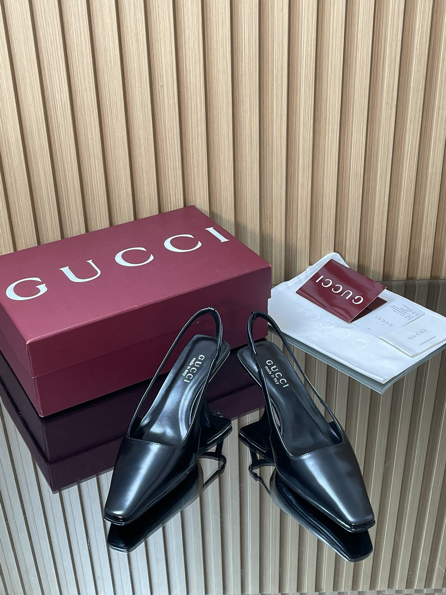 ua Gvc*1 slingback with crystal logo 5.5cm heel