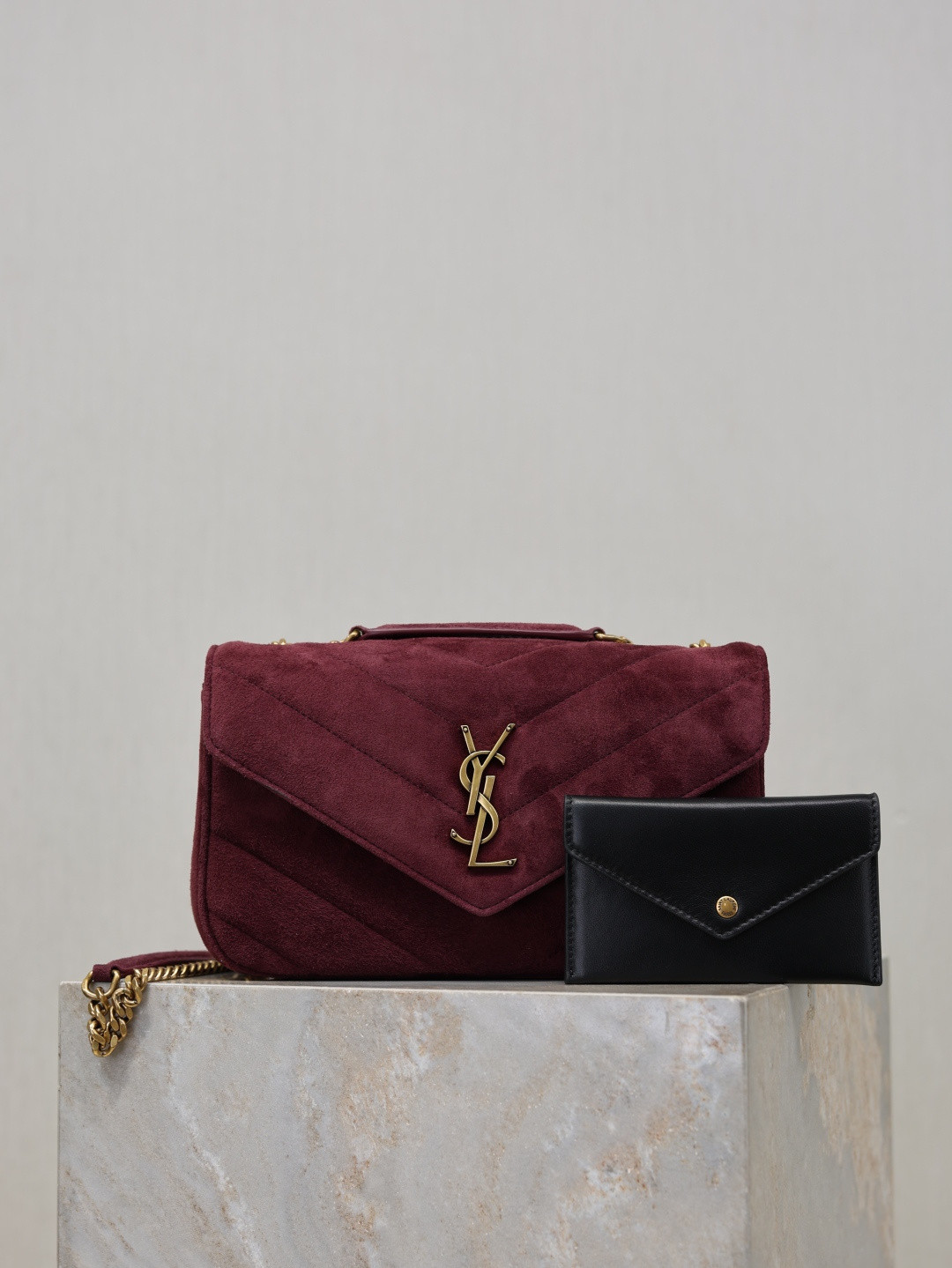 Y51 loulou small in suede 24x14x6cm