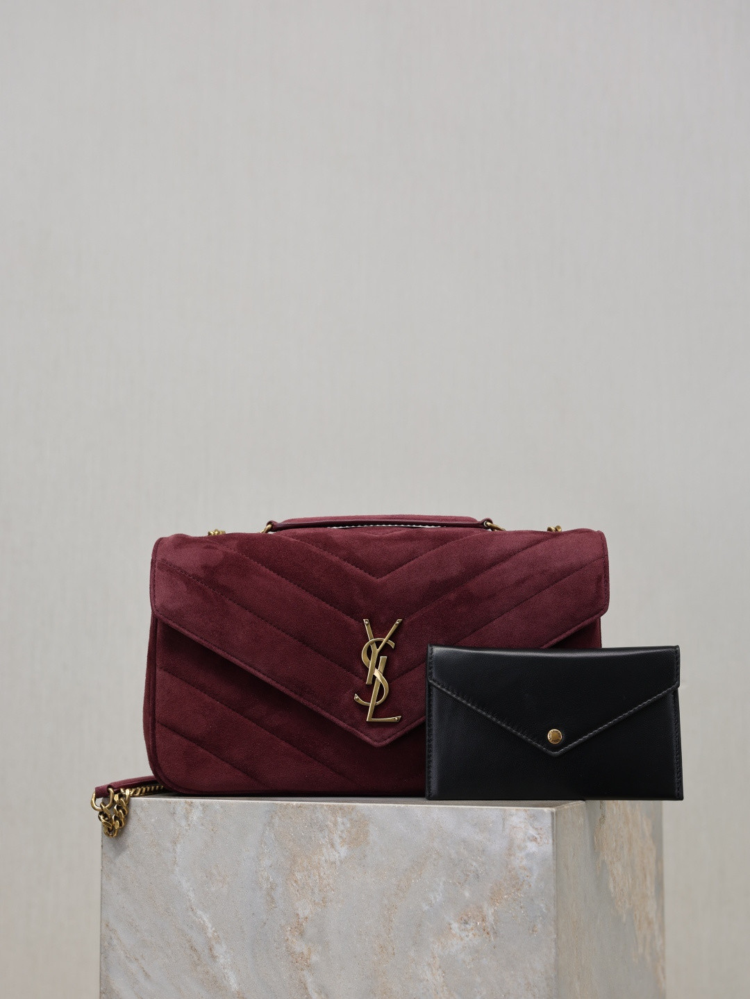 Y51 loulou medium in suede 29x17x8cm