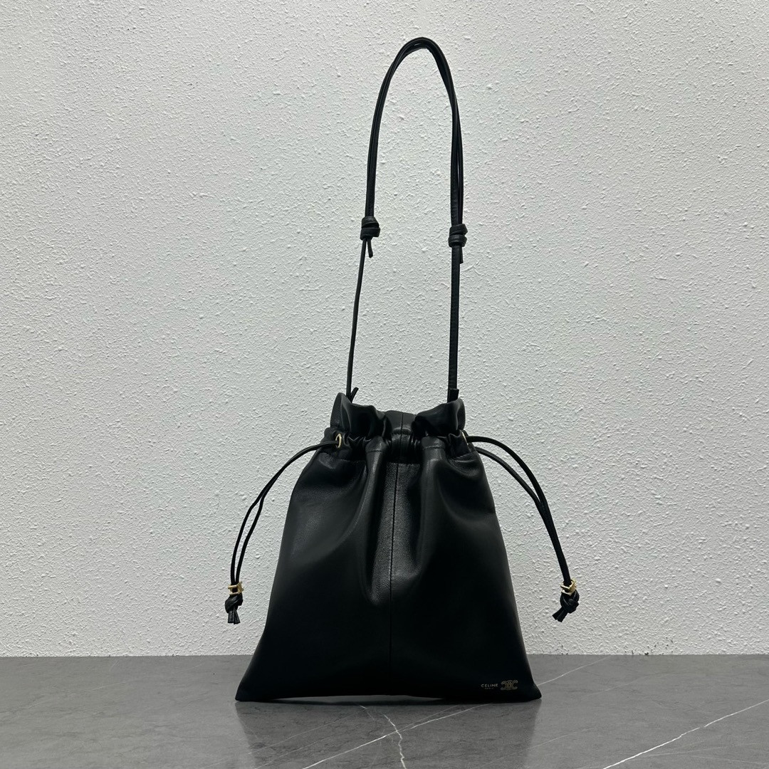 Ce1i*e small crystal pouch in lambskin 29x32x0.5cm